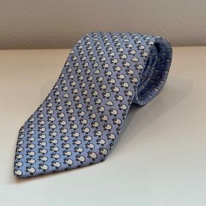 HERMES Sheep & Cloud Tie